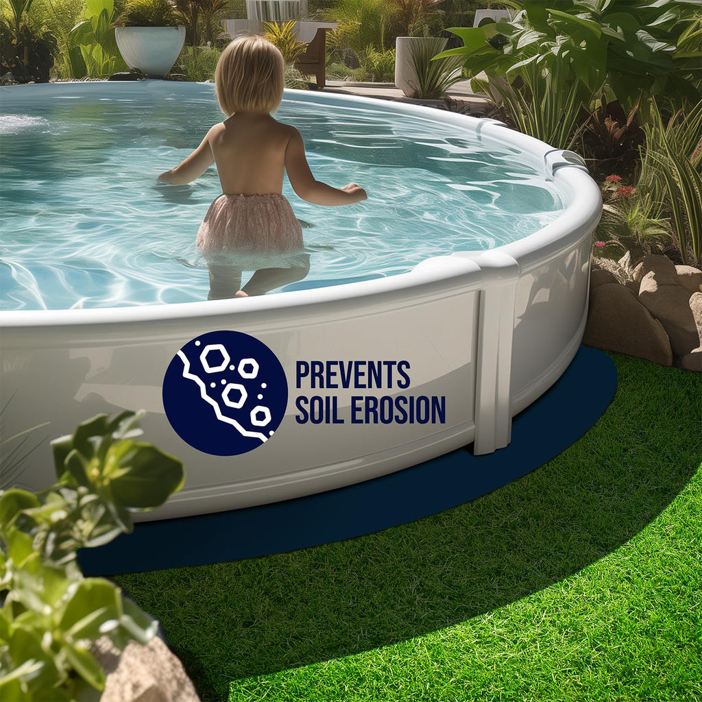 Shop Square 10-Foot-by-15-Foot Oval Pool Liner Pad for Above Ground Pools - Under Pool Padding, Above Ground Pool Pad Oval, Puncture Protection, Extend Liner Life, Durable Geotextile Material