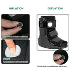 Jewlri Air Walking Boot, Fracture Boot Short Walker Protection Fits Left or Right Foot Ankle Support for Injuries Fractures Sprains Black M