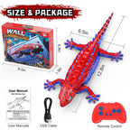 Loueouv RC Wall Climbing Gecko, Rechargeable Remote Control Robot for Kids