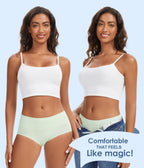 YESWEL Incontinence Underwear For Women, Reusable Washable Leak-proof Lightweight Briefs for Postpartum, Bladder Leak, 5 Pack (Multicolor01, Large)