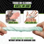 Grip Clean Heavy Duty Hand & Tool Cleaning Wipes – Waterless Hand Cleaner for Mechanics, Garage & Shop Use – Dual-Sided Grease, Oil & Paint Remover Wipes with Citrus Scent - 72ct (6 Pack)