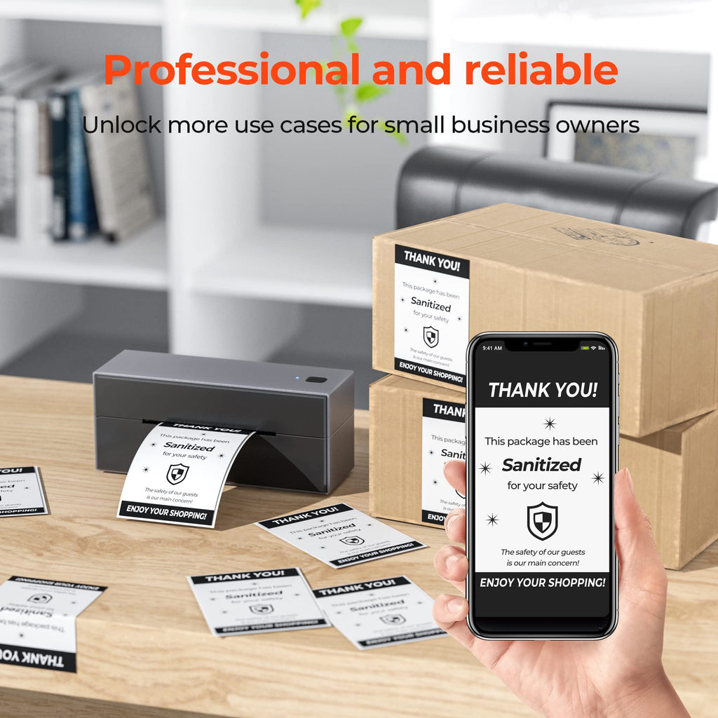 MUNBYN 4x6 Inch Thermal Labels, 1000 Sheets/2 Rolls(500 Pcs per Roll)