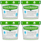 Biocide Systems Room Shocker Strong Odor Eliminator for Home & Office, Eco-Friendly Chlorine Dioxide Odor Bomb for House Interior Up to 400 Square Feet of Floor Space (4-Pack)