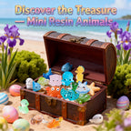 Zerobe Miniature Resin Animal Sets: Tiny Collectible Figurine Bulk Pack (Ocean Animals)