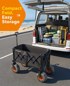 Beach Wagon with Big Wheels for Sand,9" Big Wheels, 440lbs Wagons Carts