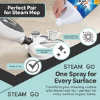 Steam & Go Multi-Purpose Cleaner Spray Refill with Oxy Power for Multi-Surfaces - Removes Stains, Eliminates Odors, & Degreases - Orange Scent, 1 gal