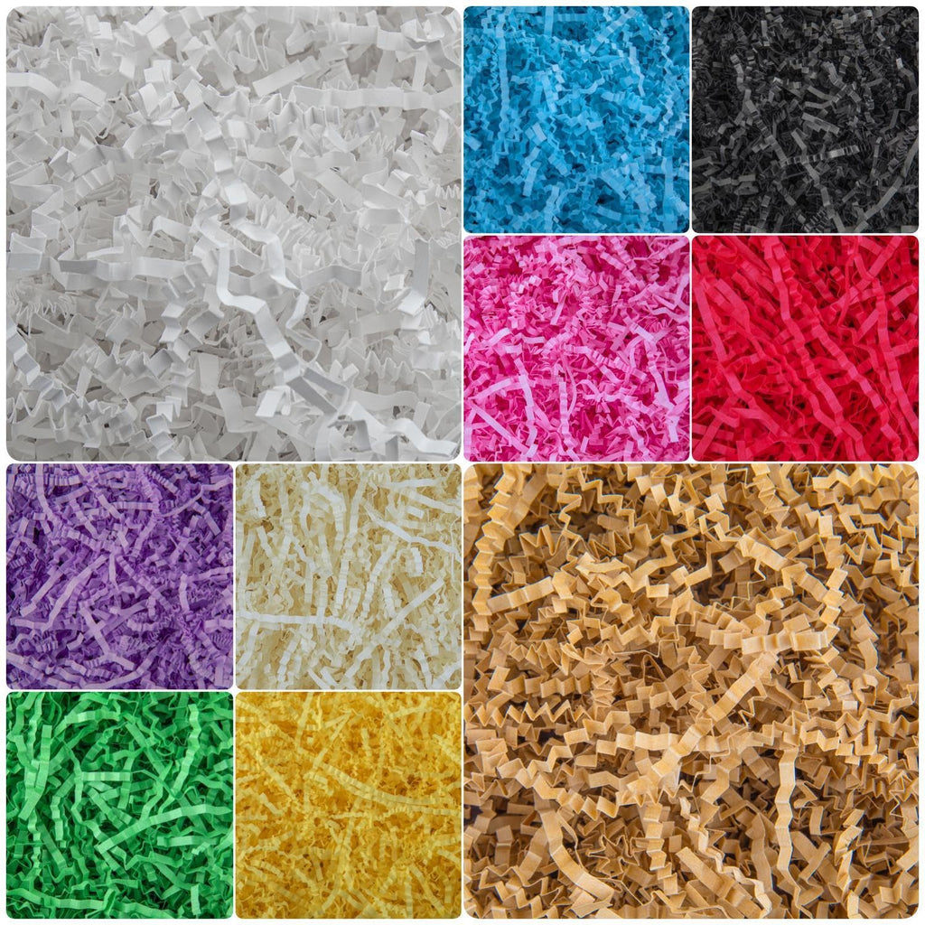 Caleihd Crinkle Cut Paper Grass Cushion Paper Streamer for Christmas Wedding Birthday Bridesmaid Engagement Craft Gift Boxes Bags Filler Decoration 4.5oz Oyster White