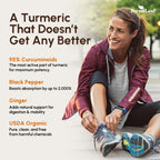 Turmeric Supplement Extra Strength 2265mg - Turmeric Curcumin Supplement w/BioPerine Black Pepper - Tumeric and Ginger Supplements, 95% Curcuminoids, Supports Immune & Joint Health, 120 Caps