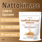 EILTEAU Corvael Nattokinase 4,000 FU 7-in-1 Supplement, 300 Softgels