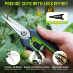 WORKPRO 2-Pack Garden Pruning Shears, 8.5" Bypass & 6.25" Straight Shears