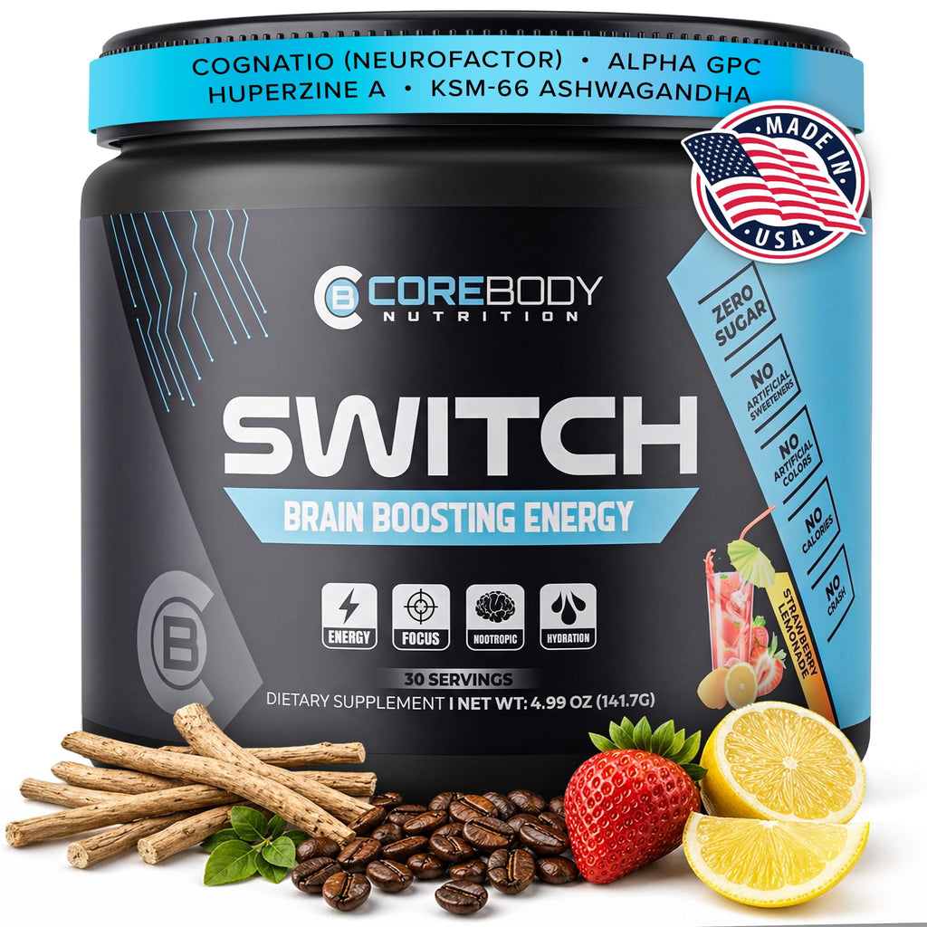 Nootropic Brain Supplement For Memory and Focus Supplement - Drink Mix, Alpha GPC, Ashwagandha, L-Theanine, NALT, Huperzine A | Memory Supplements For Brain, Nootropic Powder Energy Powder, Sugar Free