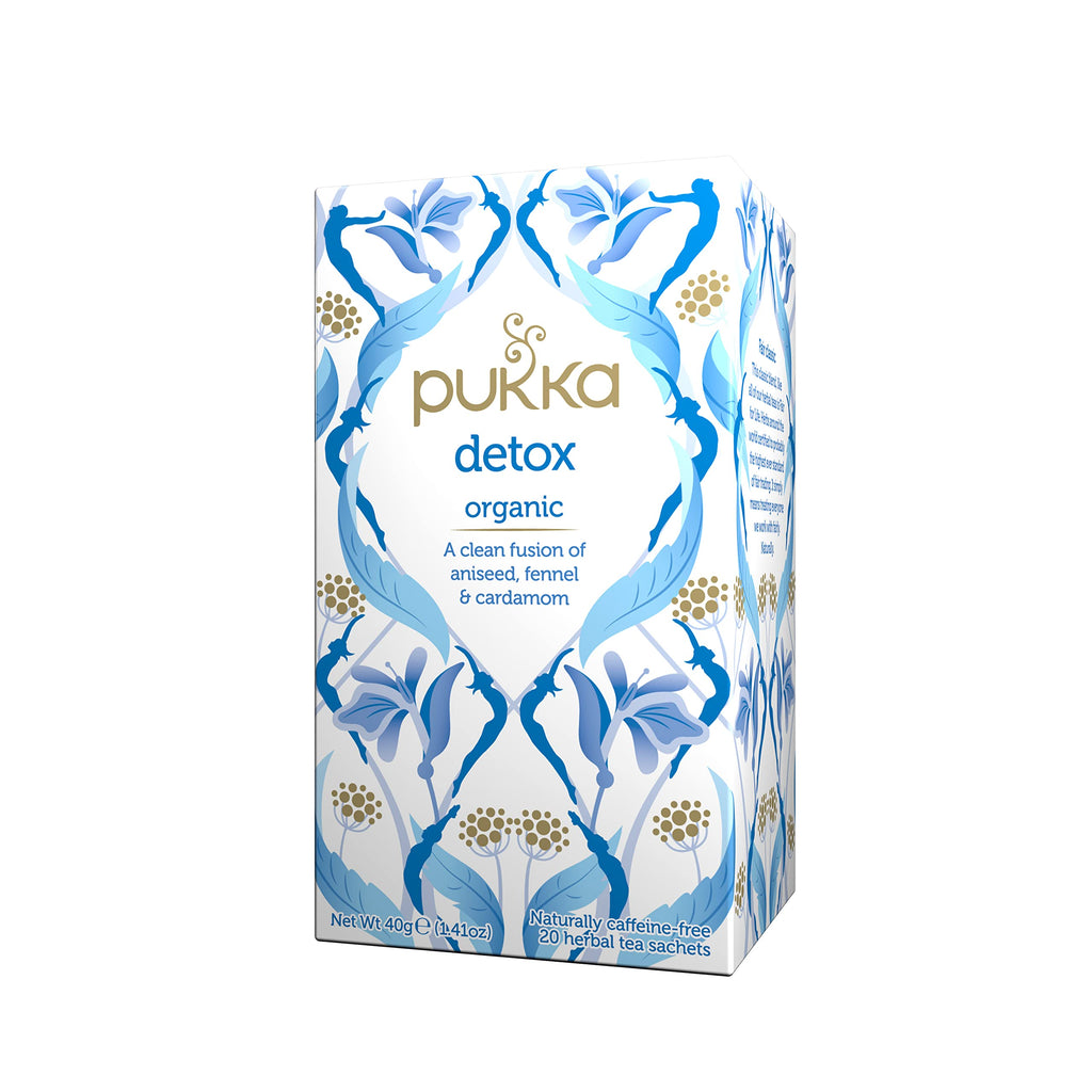 Pukka Detox Organic Herbal Tea with Aniseed, Fennel & Cardamom (Pack of 6, 120 Tea Bags)