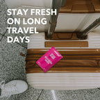 Super Fresh Shower Wipes Large RoseWater Body Wipes for No Rinse Bathing Personal Hygiene Gym Travel or Camping Enriched with Aloe and Vitamin E 20 Individually Wrapped Disposable Sheets