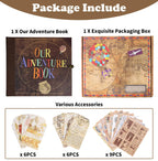 AIPASA Our Adventure Book Scrapbook Photo Album, Personalized Gifts 8.9*7.7
