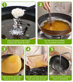 YULOFMVE Cooking Oil Solidifier Powder, Solidifies Up to 80 Cups from Mess, 100% Plant-Based Used Oil Solidifying Powder, Grease Hardener Disposal for Kitchen