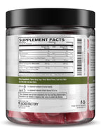 Jacked Factory Ashwagandha Gummies - KSM 66 Ashwagandha Gummies (600mg Per Serving) - Enhance Cognitive Function, Boost Mood, and Promote Hormonal Balance - 120 Gummies, Cherry Splash