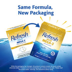 REFRESH OPTIVE MEGA-3 Lubricant Eye Drops Preservative-Free Artificial Tears, 0.01 fl oz (0.4 mL), 30 Single-Use Containers