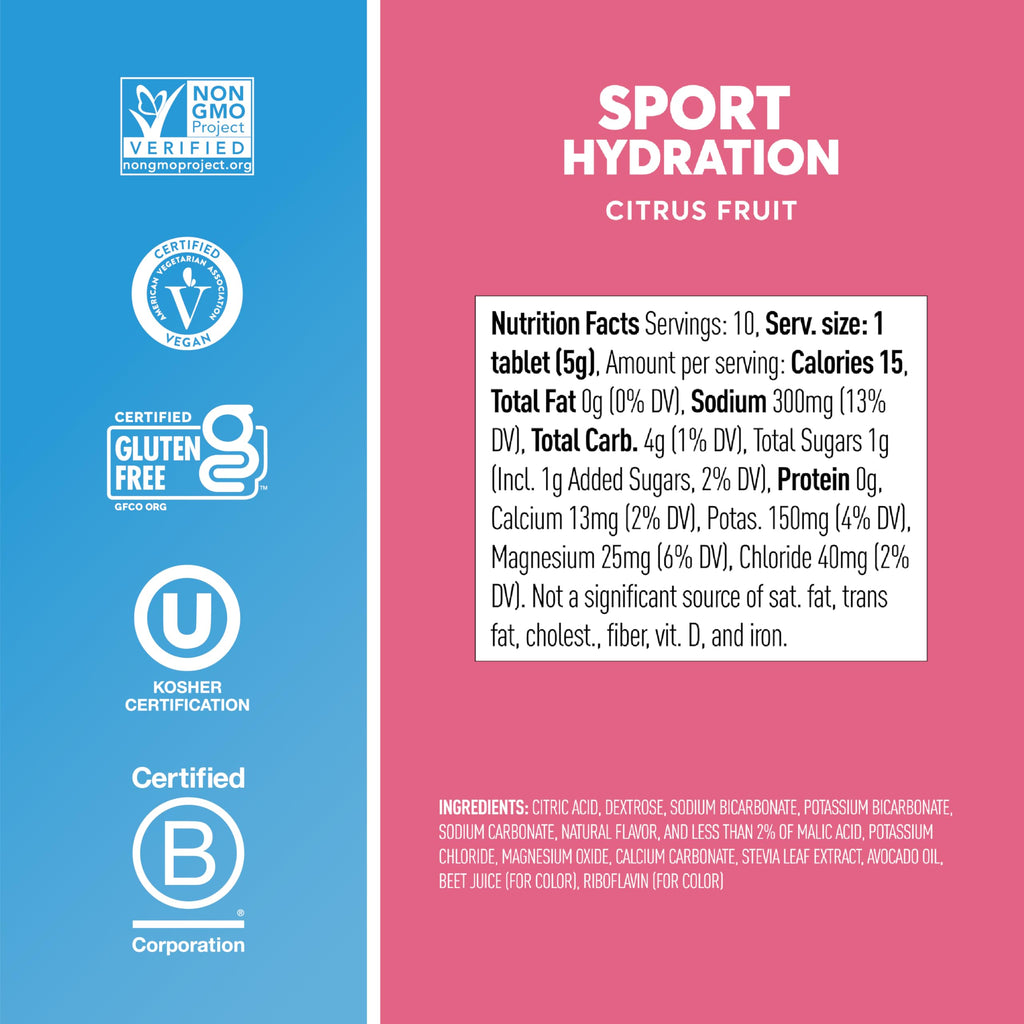 Nuun, Electrolyte Drink Tabs Citrus Fruit, 8 Count, 1.8 Ounce