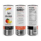 CELSIUS Sparkling Mango Lemonade, Sugar Free Energy Drink, 12 Fl Oz (Pack of 12)