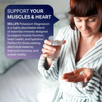 MD. Life Potassium Magnesium Supplement - 90 Capsules - Magnesium Potassium Supplement - High Absorption Complex - Support Vascular Health & Leg Cramp