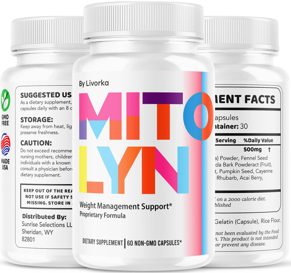 (5 Pack) Mitolyn Pills - Official Mitolyn Weight Pills Advanced Supplement Support - Maximum Strength, Natural Mito Lyn Vitamins for Overall Health & Wellness Reviews, 300 Capsules for 5 Months