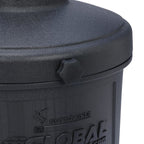 Global Industrial Free Standing Outdoor Cigarette Receptacle Ashtray, Black
