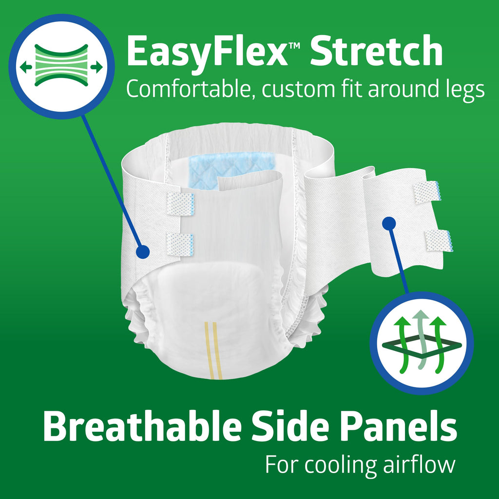 FitRight Bariatric Adult Diapers, Ultra Heavy Absorbency, 5XL (Waist Size 90in-106in), 32 Count, Disposable Incontinence Briefs for Men and Women, Moisture-Wicking, Leak Protection,