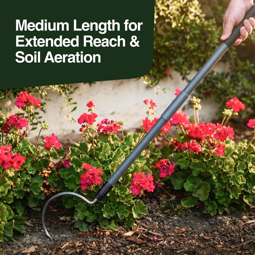 Weed Puller 3-in-1, Three Lengths (24"/40"/57"), Heavy-Duty Garden Hand Tool for Weeding, Digging & Soil Loosening | Stainless Steel Blade, Ergonomic Grip