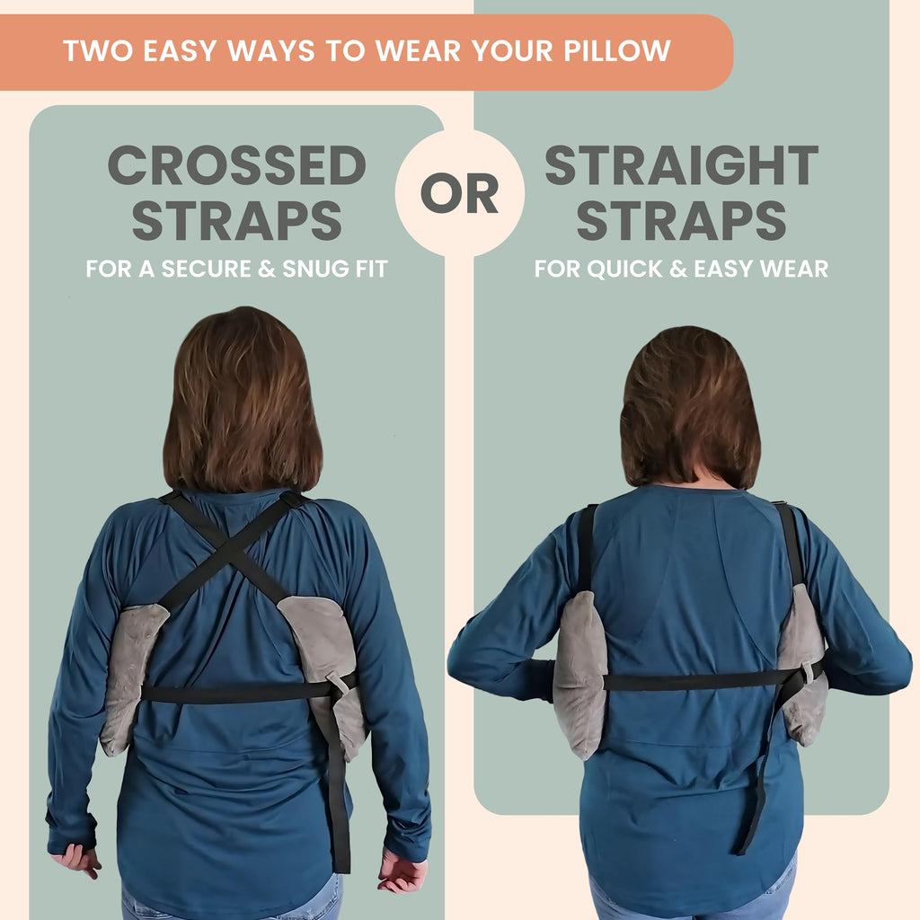 MOYOAMA Post Mastectomy Pillow –4 Pcs Protective Kit incl 1 Gel Pack, Seatbelt Cushion, Shower Lan- Breast Surgery Must Haves,Breast Reduction Recovery Supplies, Breast Augmentation,Post Op Essentials