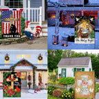 Christian Seasonal Garden Flags Set of 12, Double Sided 12 x 18 Inch Flags