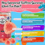 Saffron Gummies Kids, Rosemary, Passion Flower Extract, Chamomile Extract