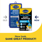 Dr. Scholl's Dual Action Freeze Away Wart Remover, 8 ct – Twice as Effective as Freezing Alone on Larger Warts, Fast-Acting Treatment for Common and Plantar Wart Removal, Safe to Use on Kids Ages 4+