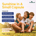 ForestLeaf Vitamin D3 10,000 IU | VIT D - VIT D3 Vitamin D Supplements for Women and Men | Bone Health, Teeth and Immune Support | Easy to Swallow Pills | High Potency Daily, 6-Month Supply, 180 Caps