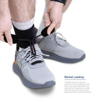Boxia Drop Foot Support – Class 1 AFO Brace for Flaccid Paralysis/Foot Drop | Discreet Shoe-Compatible Design, Adjustable Strap | Adult Unisex Black Large