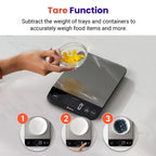 Etekcity 22lb Food Kitchen Scale, USB Rechargeable, IPX6 Waterproof