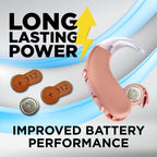 Powermax Size 312 Hearing Aid Batteries, 180 Count Long-Lasting Battery Pack, Brown Long Tab for Easy Change