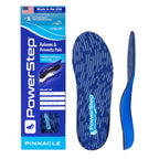PowerStep Pinnacle Insoles, Orthotics for Plantar Fasciitis Relief, Made in USA Orthotic Insoles, Arch Support Inserts with Moderate Pronation, #1 Podiatrist Recommended (M 10-10.5, W 12-12.5)