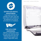 SANT1755TBK - Ultrafold Fusion C-fold amp; Multifold Towel Dispenser, 11 1/2x5 1/2x11 1/2, Black
