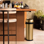 simplehuman 50 Liter / 13.2 Gallon Slim Open Top Trash Can, Commercial Grade Heavy Gauge Brushed Stainless Steel