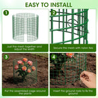 10 Pack Plant Protectors from Animals | 30PCS 13"x13" Metal Wire Mesh Garden Plant Cages for Gardening Supplies | Chicken Wire Cloche Plant Protectors for Rabbits Chickens Ducks