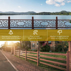 Azdele 4x4 Heavy Duty Aluminum Pyramid Post Caps Cover for 4x4 Nominal Wood Post(True 3.5" x 3.5"), with Matte Finish Powder Coated Surface, Fence Wood Post of Decks or Corridors, Brown, 4 Pack