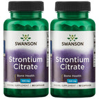 Swanson Strontium Citrate 340 mg 60 Caps (2 Pack)