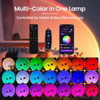 Sunset Lamp Projector with Remote/APP Control,360° Multi-Color Sunset Light