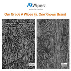 AAwipes Cleanroom Wipes Lint Free Wipes 4" x 4" Cellulose/Polyester Blend (4" x 4"-600 Pcs) Nonwoven Wipers (NW06804)