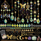 800 PCS DIY Suncatcher Kit Crystal Suncatchers for Windows Hanging Sun Catcher Kits for Adults Suncatcher with Crystals Rainbow Maker for Indoor Window Garden Christmas Decor Wedding Home