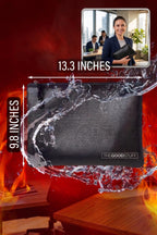 Fireproof Money Bag for Cash (10" x 13") – Waterproof Document Holder with Zipper, Protects Important Papers, Passports & Valuables from Fire & Water – Secure Storage for Home, Office & Travel