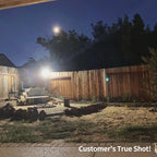 intelamp Solar Outdoor Lights,6000mAh Motion Sensor with Dual Sensors,Waterproof Solar Flood Lights 270°Wide Angle for Outside with 3 Modes