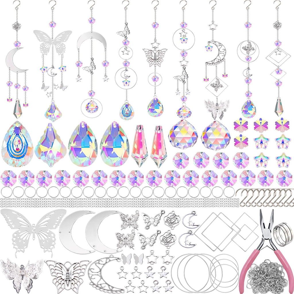 DIY Suncatcher Kit 300pcs Sun Catchers Supplies Arts and Crafts for Adults