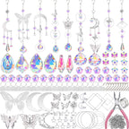 DIY Suncatcher Kit 300pcs Sun Catchers Supplies Arts and Crafts for Adults