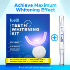Luelli Teeth Whitening Pen, 50+ Uses - Travel Size Professional Tooth Whitener Gel, Extra Strength Organic Teeth Bleaching Gel for Sensitive Teeth, Instant Stain Removal, Simply White Smile, 4 Count